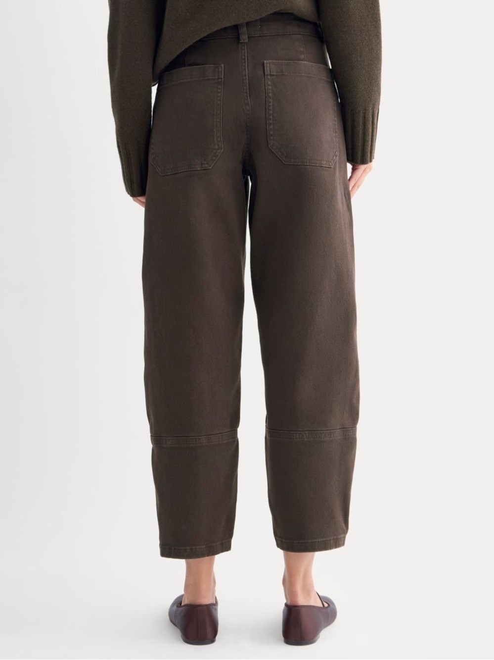 Everlane The Utility Barrel Pant in Dark Chocolate Size: 6, NWOT - Picture 2 of 13